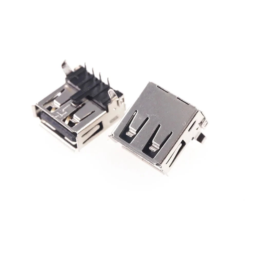 Разъем USB 2 0 типа A гнездо прямоугольный kink терминал через отверстия DIP PCB 1 порт 30 В