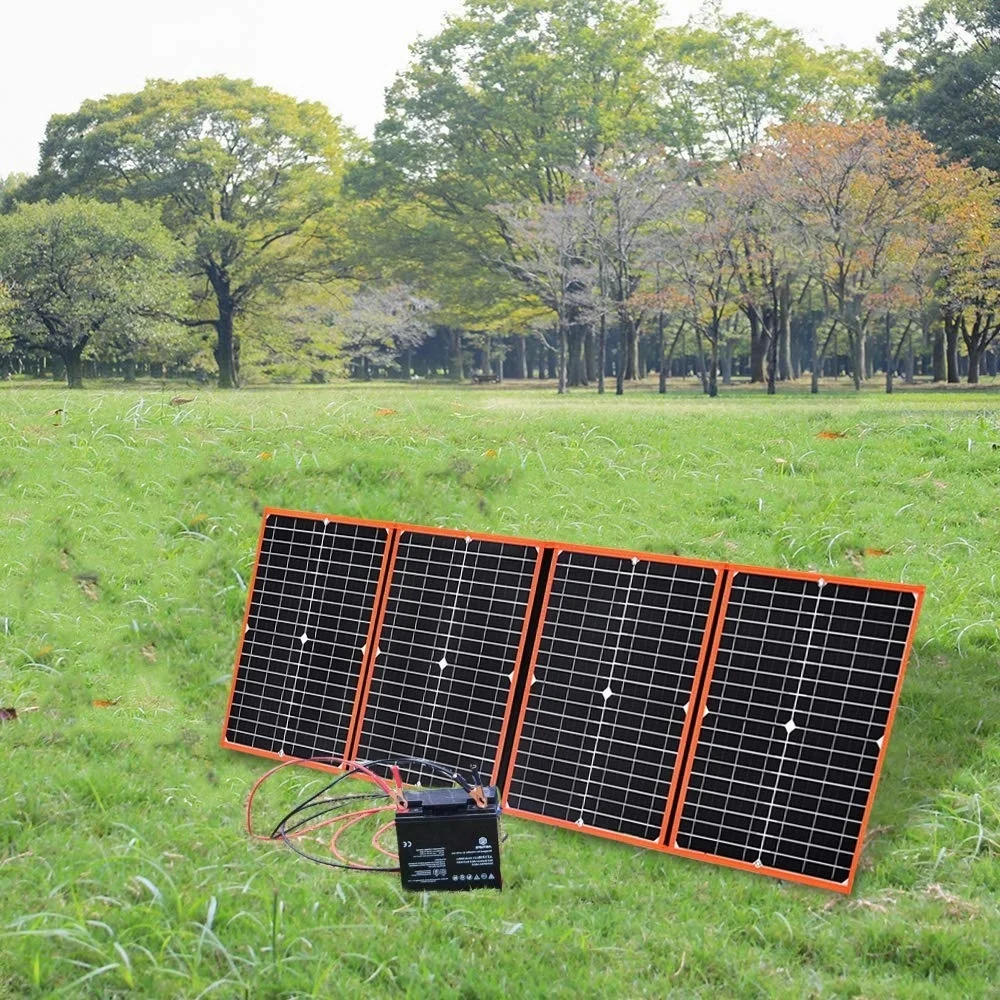 

18V 80w 100w Foldable charger solar panel 5V USB and DC 12V Output Portable Power Bank for 12v Battery Charger