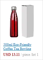 500ml Eco-Friendly Coffee Tea Bowling Insulated Stainless Steel Bottle Vacuum Flask Gift for office Home Travel Use
