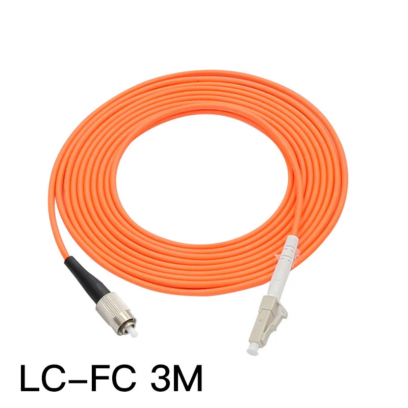 1000 Мбит/с многомодовый LC-LC волоконный патч-корд ВОЛОКОННЫЙ патч-кабель UPC LC-ST мм оптоволоконный перемычка дуплексный OM2 3 м 10 м 30 м - Цвет: 3m 10pcs LC-FC