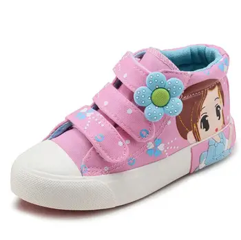 

Canvas Shoes 2020 New Spring Autumn Children Flats Fashion Kids Sneakers Denim Girls Princess Sport Shoes Casual Footwear
