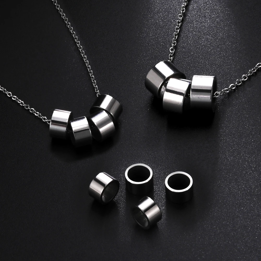 Lemegeton Customzied Name Beads Necklace Men Personalized Nameplate