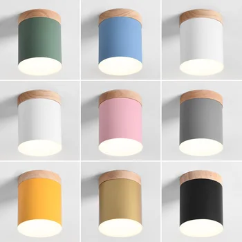 

Surface Mounted Downlight Macaron Ceiling Downlight LED Spot Lights Bedroom Corridor Aisle Ceiling Fixtures Lighting