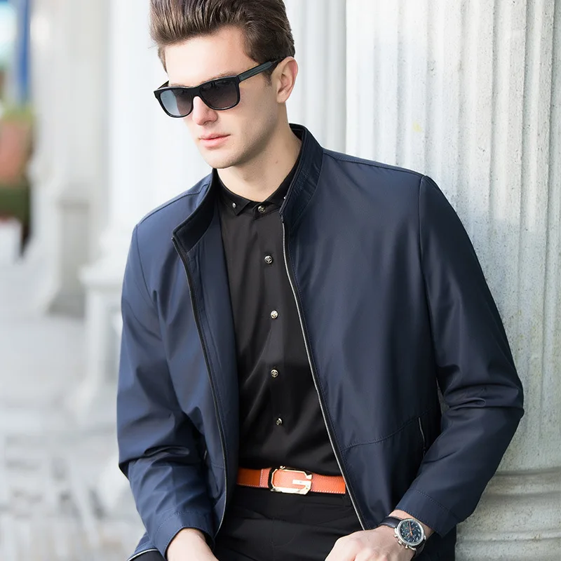 

Jacket MEN'S Outerwear 2019 Spring And Autumn New Style Handsome Fashion Youth Jacket Men Business Casual Men'S Wear Thin Coat