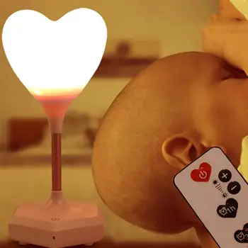 

Night Light Remote Control Loving Heart USB Charging LED Light Night Light Decorative Lamp Atmosphere Light for Bedroom Home