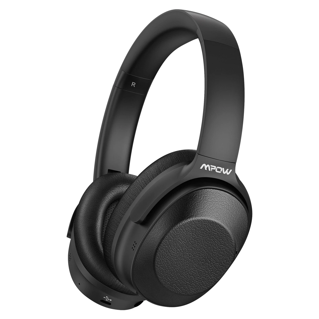 Black AH Mpow H12 обновленная Гибридный Шум наушники с шумоподавлением гарнитура Bluetooth Hi-Fi звук глубокий бас наушники со светодиодной подсветкой из 30 часов время работы в режиме воспроизведения - Цвет: Black AH