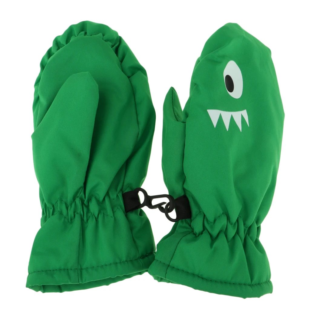 Kids Children Windproof Waterproof Warm Gloves Outdoor Sports Fingers Mittens For Cycling/Biking/Snowing/Skiing/Snowboarding