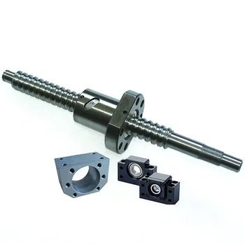 

SFU1605 400mm Ballscrew Kit + Set BK/BF12 Kit + 1605 Ballscrew RM1605 L400mm Ball Screw with Ball Nuts + Screw Nut Housing