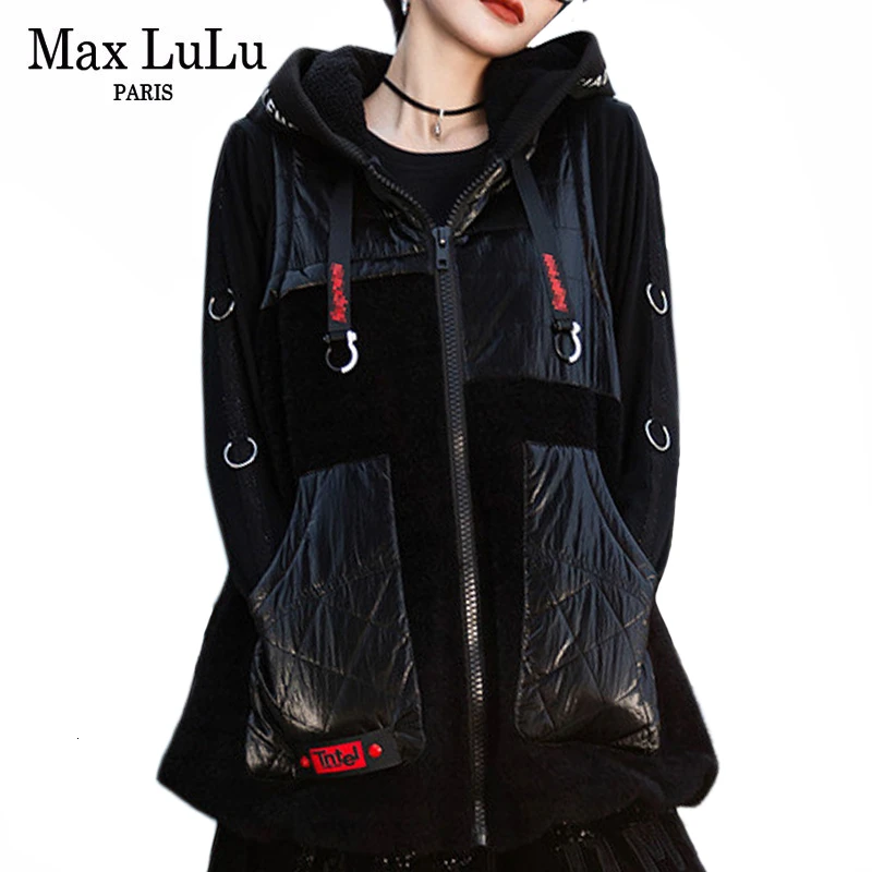 Max LuLu 2019 модная Корейская женская зимняя меховая одежда Женский Теплый жилет с