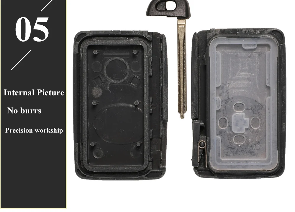 Keyforkess per Toyota Avalon Camry Highlander Corona Corolla Smart Card Chiave Auto Chiave A Distanza di Shell Fob 2/3/4 Pulsanti Nero/Bianco Caso - H49e6e7b4f81349279f6de1fd5a5c5f4d9