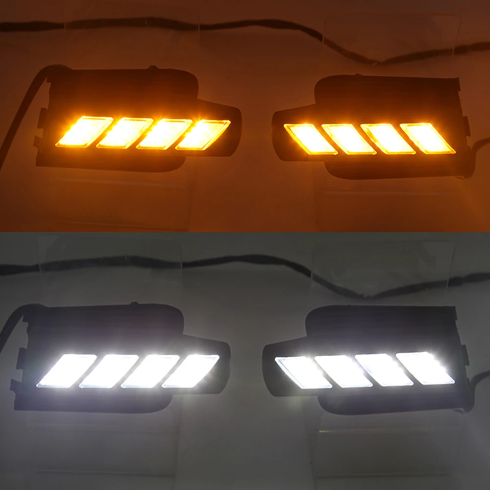 CSCSNL 1 пара дневные ходовые огни для Toyota Prado 120 Land cruiser LC120 FJ120 2003 2004 2005 2006 2007 2008 2009 Светодиодный дневной светильник