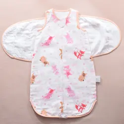 Organic Bamboo Cotton Baby Sleep Sack - Soft Swaddle Blanket for Newborns, Lightweight and Breathable for Spring, Infants 0-24 Months (Sweet forest)