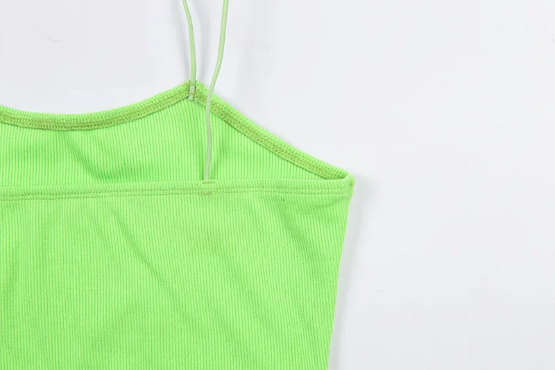 New women's sexy low-cut fluorescent camisole Gym Shirt Vest