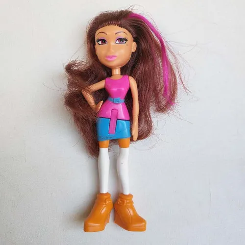 Клубничный торт dollsmcdonald's Product Bratz Кукла Принцесса Девочка 10 см Фигурки игрушки для детей - Цвет: Серый