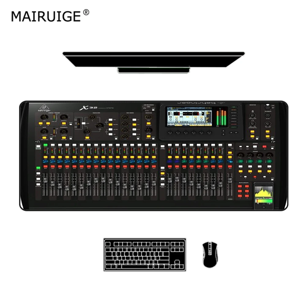 

Audio Mixer Mouse Pad XXL Mixing Console Game Mat for Computer Gaming Mouse Pad Gamer Laptop Mini Pc Keyboard Mat Office Carpet