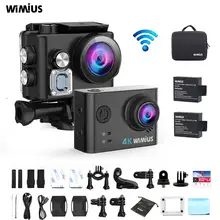 WIMIUS 4K Ultra HD спортивная экшн-камера WiFi 170D уличная спортивная камера Экшн-камера 40 м водонепроницаемая видео запись камеры для шлемов