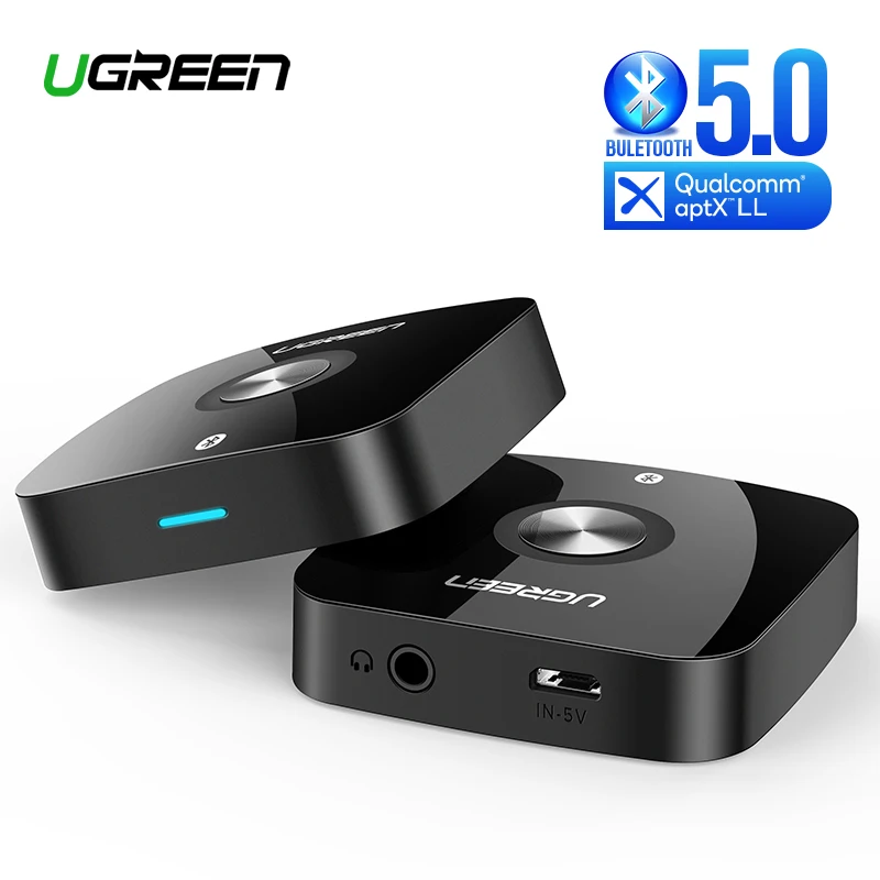 En Ligne Ugreen sans fil Bluetooth 5.0 récepteur 3.5mm Jack APTX LL AUX 3.5 récepteur de musique HiFi Audio adaptateur pour voiture Bluetooth récepteur