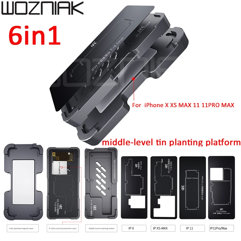 £16.81 I2c 6in1 Fixture For IphonexXsXsmax1111pro11promax Middle Layer Motherboard