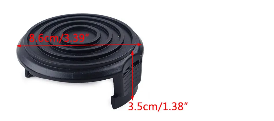 LETAOSK Черный ABS 4 шт. триммер для травы катушка крышка подходит для WORX WG168 WG184 WG191