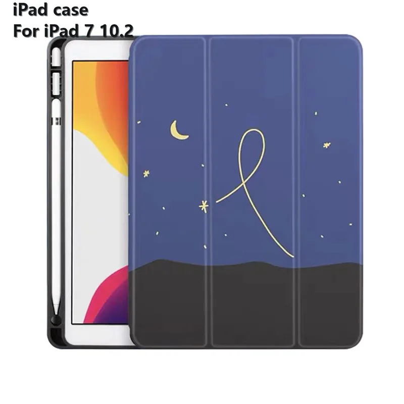 Новейший чехол для планшета для ipad 10,2 Чехол-книжка для Apple ipad 7 7 10," A2200 A2198 A2232 умный защитный чехол-подставка - Цвет: iPad 7 10