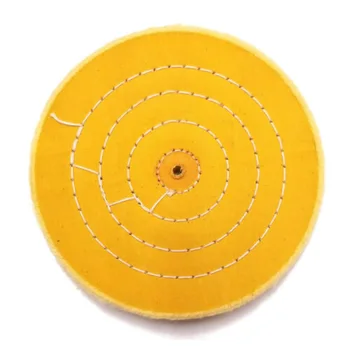 

6 Polishing Grinding Hard Density 1/2 Inch 50 Ply Buffing Wheel 150MM Diameter