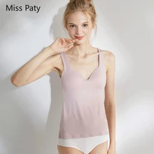 Жилет для девочек платье-майка для Женская сорочка Нижнее белье с подкладками с нагрудными вкладышами бесшовное нижнее белье носят под верхней одеждой осень-зима плюс Размеры