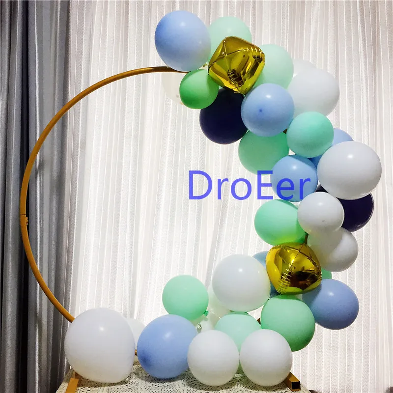 

46Pcs 4D Gold Balloon Garland Arch Macaron Blue Latex Balloons Birthday Wedding Party Supplies Decoration Backdrop Decor Globos