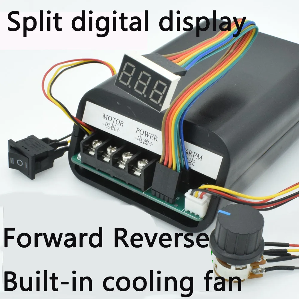 Pwm60a Speed Controller Digital Tachometer Twowire Motor/motor Controller Twoway Switch