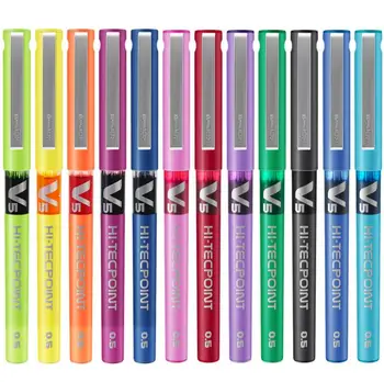 

Pilot Pens Hi-Tecpoint 0.5 mm Gel Pens V5 Disposable Pen BX-V5 Japan 12 Colors