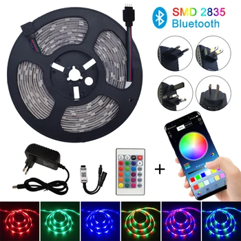 

Bluetooth LED Strip RGB Led Light Tape SMD 2835 DC12V Waterproof LED Light 5m 10m diode Ribbon Flexible with Bluetooth remote