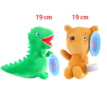 

Genuine Peppa Pig Stuffed Soft Doll George Pedro bear Dinosaur Children Plush Toy Children Christmas Gifts 19 cm