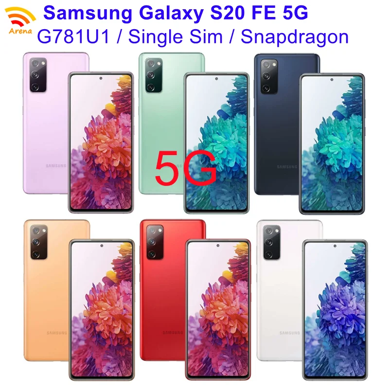 Samsung Galaxy S20 FE S20FE 5G G781U1/DS G781U1 【 99% Новый 】 6 ГБ ОЗУ 128 Гб ПЗУ 5 дюйма Snapdragon NFC Octa Core