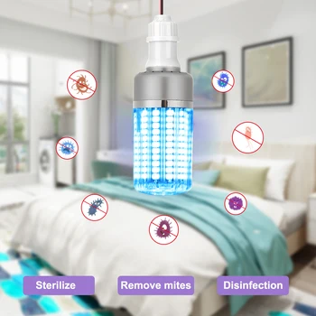 

UVC LED Bulb 40W UVC Sterilizer LED Lamp Remote Control Office Home Indoor Sterilizing Light