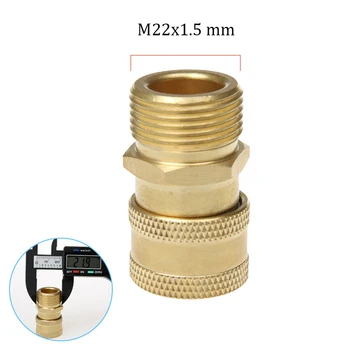

M22 Garden Water Hose Tap Quick Connect Pressure Washer Brass Connectors