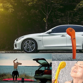 

Andom Color New Car Washer 12V Portable Car Shower Washer Set Electric Pump Outdoor Camping Car Wash Travel Cleaning Tool