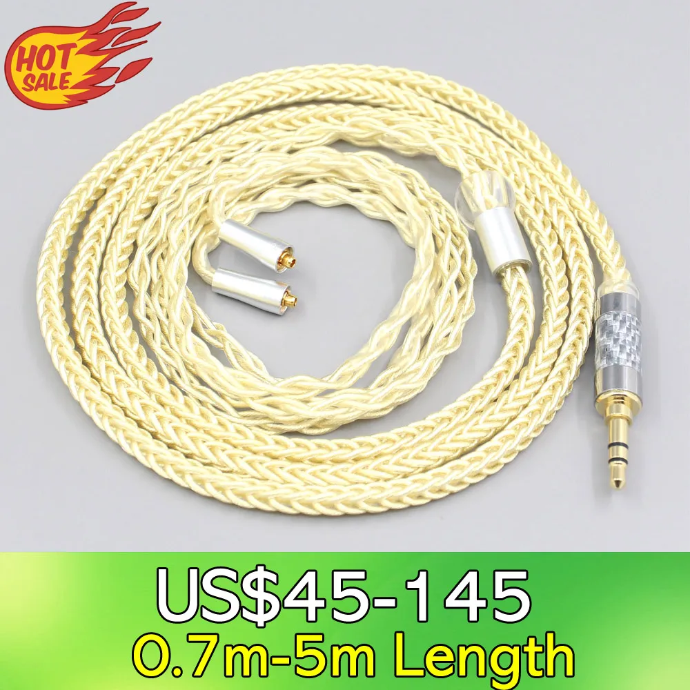 

LN007618 8 Core Gold Plated + Palladium Silver OCC Alloy Cable For Westone W40 W50 W60 UM10 UM20 UM30 UM40 UM50 Pro Earphone