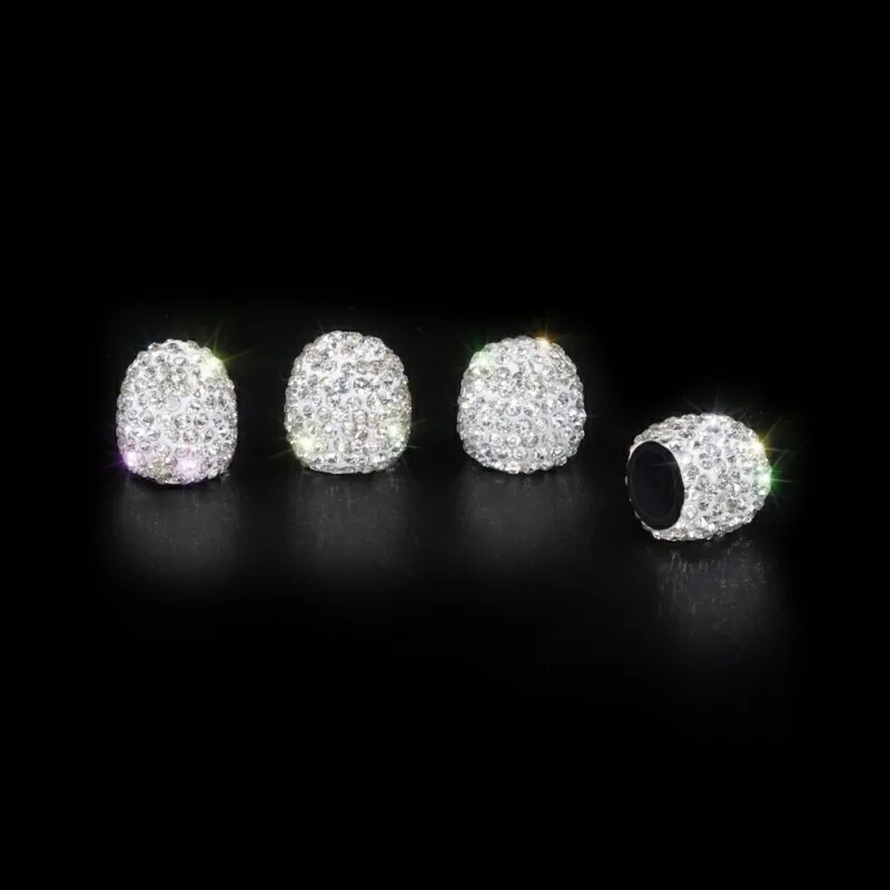 4 шт шток клапана шины автомобиля колпачок s Bling Deluxe Авто Кристалл Алмаз автомобильные шины/колеса украшения универсальные клапаны крышки автомобильные аксессуары