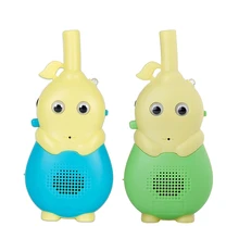 2 шт. детские игрушки ручные подарки 2 способ Рождество открытый домофон приключения мультфильм большой диапазон Красочный светодиодный рация радио