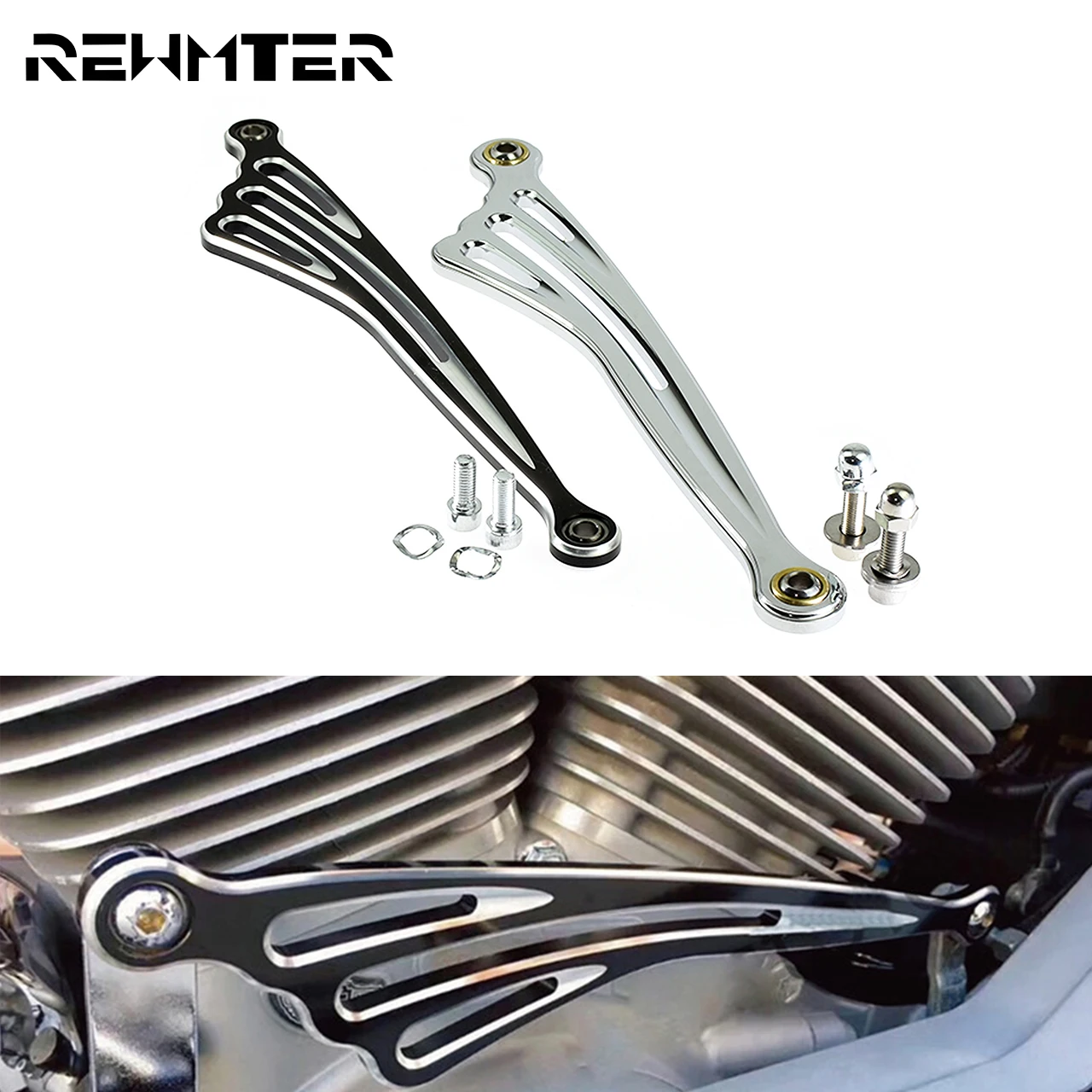 Black Shifter Shift Linkage Fit For Harley Softail CVO Street Glide