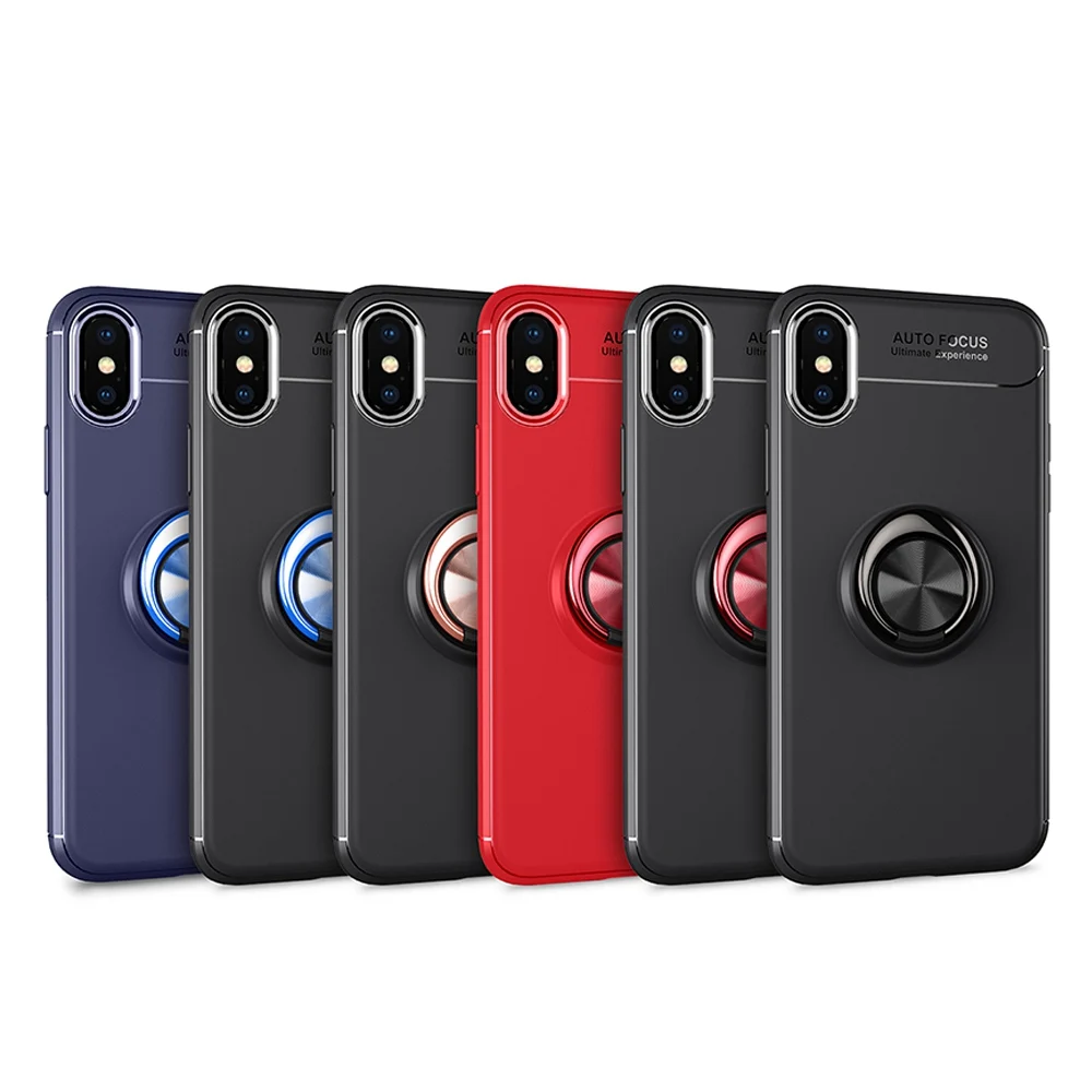 

KISSCASE Magnetic Ring Bracket Case For iPhone 8 Ultra Thin Phone Case For iPhone 6 6S 7 8 Plus X XR XS MAX Soft TPU Cover Capa