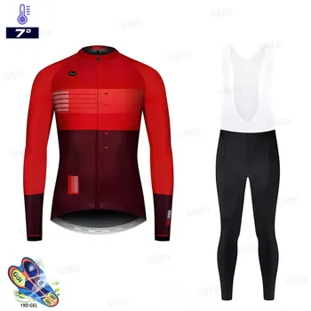 Gobikful-ropa de bicicleta de manga larga para hombre, conjunto de maillot para bicicleta de montaña, 2020
