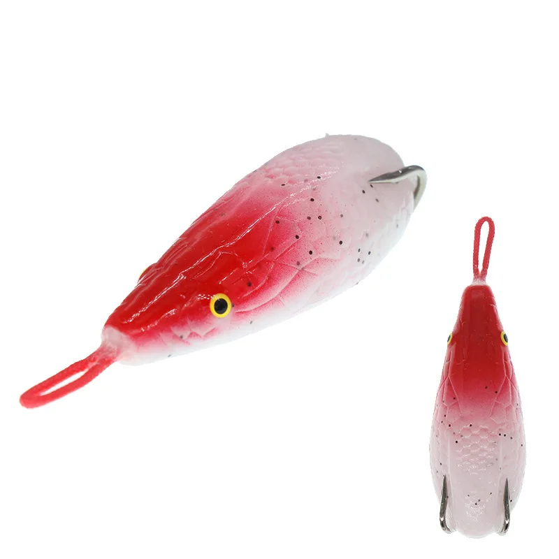 

19-New Products 7 Centimeter Frog Handmade Models Modified Ray Frog Boa 17G Long Shot on Angle Blood Slot Hook