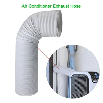 

Pipe Ventilation 2M Exhaust Hose Vent Tube Pipe Steel Wire Air Conditioner 150mm Outlet Diameter Telescopic Duct Intake Exhaust