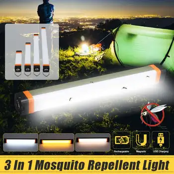 

LED Camping Lantern with Magnet Tent Light USB Charging Outdoor Emergency Light Flashlight Mosquito Repellent 2W/3.5W/5.5W/7.5W