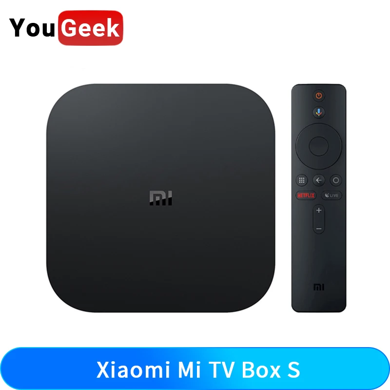 ТВ-приставка Xiaomi Mi Box S 4K HDR Android 8 1 2 + Гб Wi-Fi | Электроника