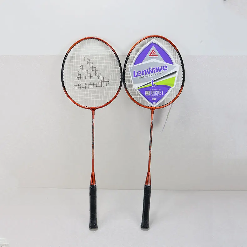 

LW-T021 Lenwave Ferroalloy Badminton Racket Dual Capture Children Students Exercise Training Sports Racket Wholesale
