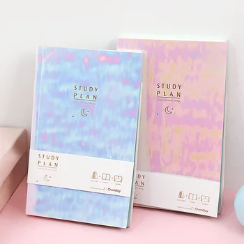 

"Laser Light ver2" Beautiful Soft Paper Cover Agenda Monthly Weekly Daily Planner Scheduler Student Notebook Stationery Gift