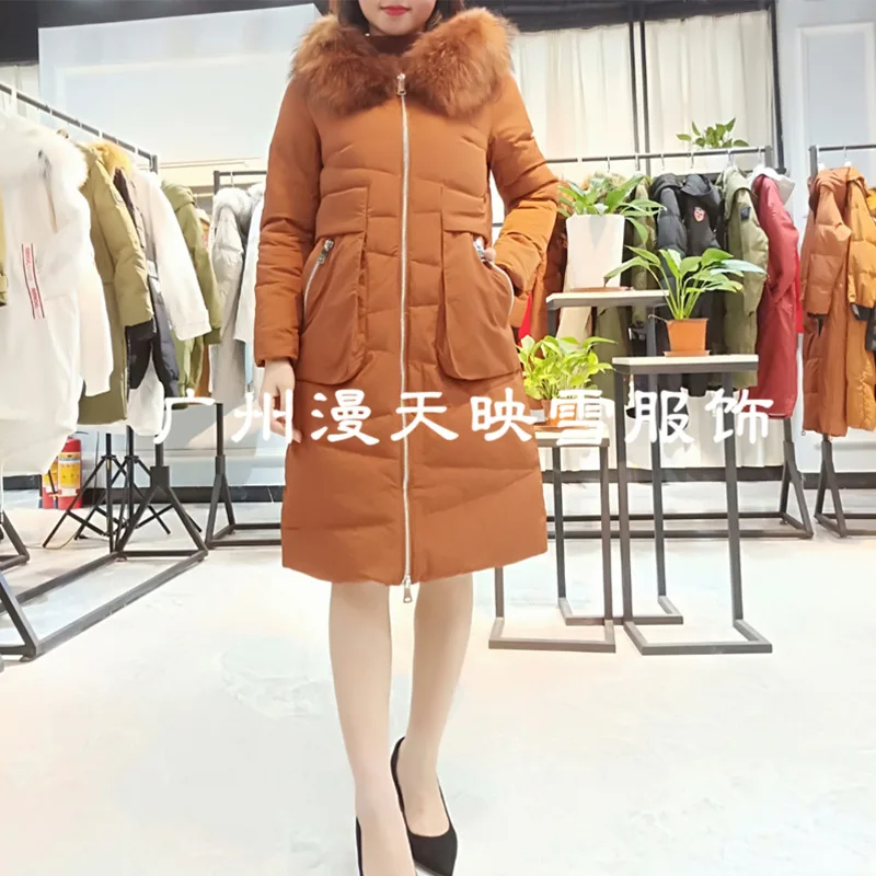 Популярный бренд пуховик Yisiyu бренд зима скидка женское платье специальное предложение порционные части есть для женщин