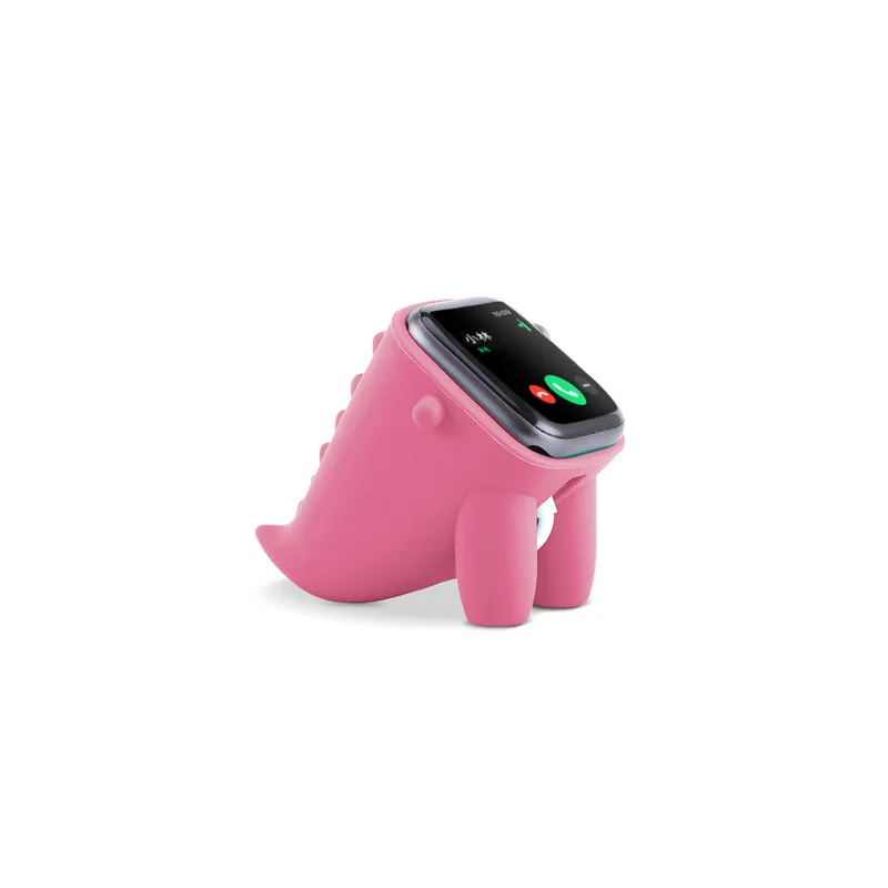 Pink Милая зарядная станция держателя для домашних животных, док-станция для Apple Watch, серия 5, 4, 3, 2, 1, зарядный Настольный держатель для iWatch, док-станция, подставка, держатель - Цвет: Pink
