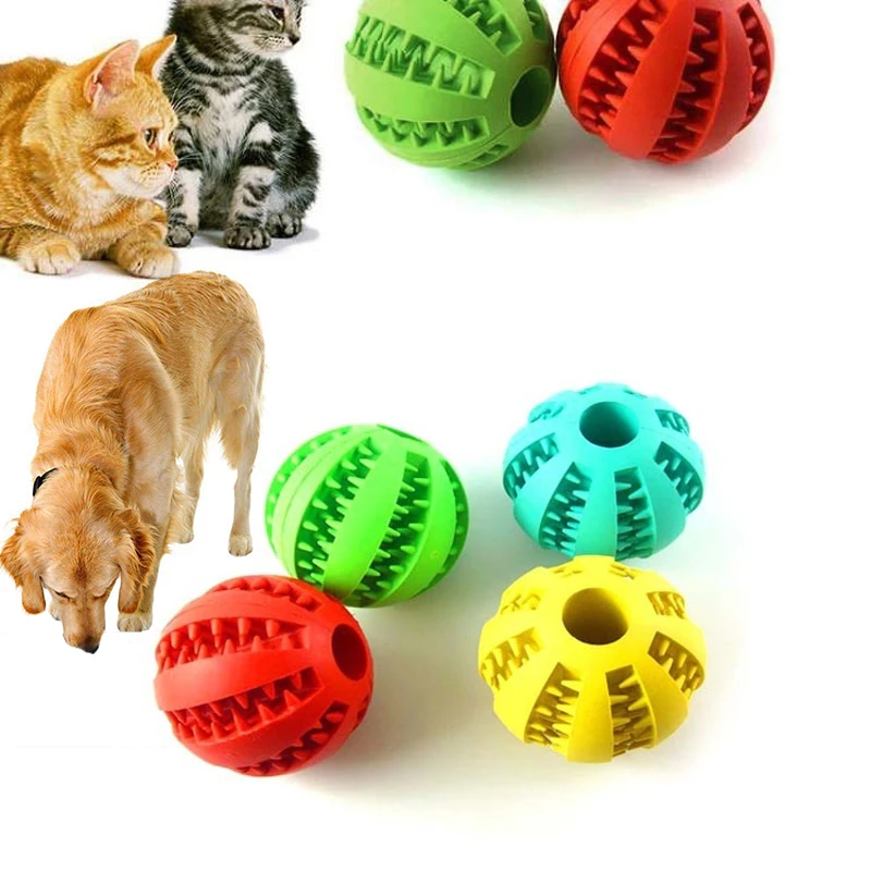 Pet мягкие игрушки для собак и кошек эластичный шар жевательная игрушка для собак зуб чистый мяч Пищевой резиновый шар